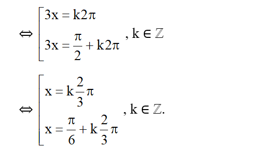 Tập nghiệm của phương trình sin3x + cos3x = 1 là: (ảnh 2)