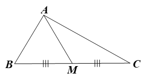 Trong mặt phẳng tọa độ Oxy, cho tam giác ABC có A(0; –2), B(1; 1), C(4; 2). Phương trình đường trung tuyến của tam giác ABC kẻ từ A là (ảnh 1)