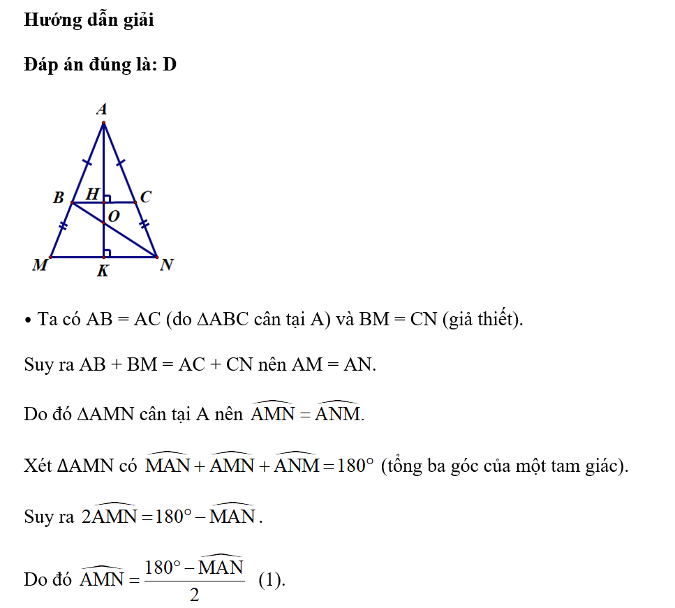 Hình bên dưới mô tả một chiếc thang đứng hình chữ A là tam giác ABC. Do chiếc thang hơi ngắn nên một (ảnh 2)