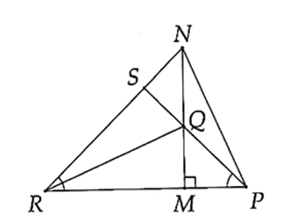 Cho tam giác MNP vuông tại M (MP < MN). Trên cạnh MN lấy điểm Q sao cho MQ = MP, (ảnh 1)