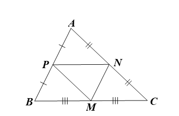 Trong mặt phẳng tọa độ Oxy, cho tam giác ABC có tọa độ trung điểm các cạnh BC, AC, AB lần  (ảnh 1)