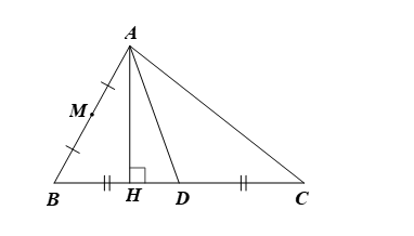 Trong mặt phẳng tọa độ Oxy, cho tam giác ABC có M(2; 0) là trung điểm của cạnh AB. Đường trung tuyến và đường (ảnh 1)