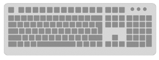 Diện tích bề mặt một phím số trên bàn phím khoảng  A. 182 cm2  B. 182 mm2  C. 182 dm2 (ảnh 1)