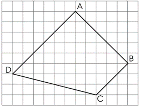 Quan sát hình vẽ sau, hãy dùng ê ke để kiểm tra và chỉ ra:  a) Các cạnh song song với nhau. b) Các cạnh vuông góc với nhau. c) Góc vuông, góc nhọn, góc tù.   (ảnh 1)
