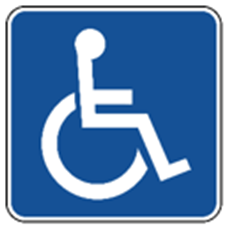 What does the sign say A. The handicapped must stay  (ảnh 1)