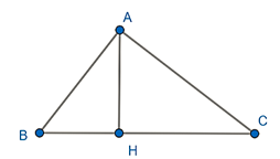 Cho tam giác ABC vuông tại A, biết BC = 13cm; AB = 5cm (ảnh 1)
