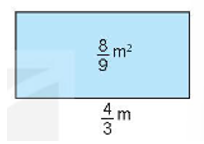 Một tấm kính hình chữ nhật có diện tích là 8/9 m^2 và chiều dài là 4/3 m. Tính chu vi của tấm kính đó.   (ảnh 1)