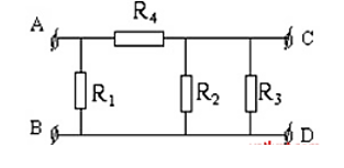 Cho mạch điện như hình vẽ. Biết R3=R4. Nếu nối hai đầu AB vào hiệu điện thế 120V thì cường độ dòng điện qua (ảnh 1)