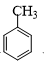 Công thức của toluene (hay methylbenzene) là (ảnh 1)