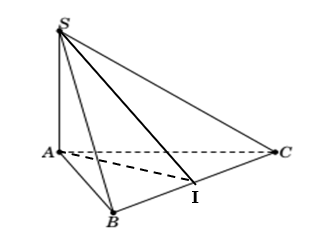 Cho hình chóp S.ABC có đáy là tam giác đều cạnh a, SA vuông góc với đáy, SA = a căn 3/2 (ảnh 2)
