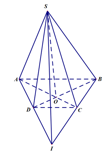 Giao tuyến của hai mặt phẳng (SBC) và (SCD) là  A. AB; B. BC; C. CD; D. SC. (ảnh 1)