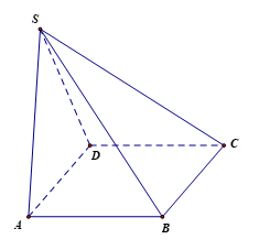 Cho hình chóp S.ABCD có đáy ABCD là hình chữ nhật có cạnh AB = a, BC = 2a. Hai mặt bên (SAB) (ảnh 1)