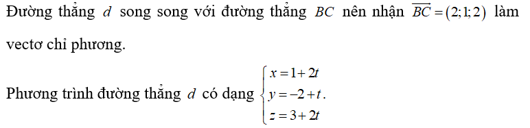 Trong không gian Oxyz, cho các điểm A(1;-2;3); B(-2;1;1) (ảnh 1)