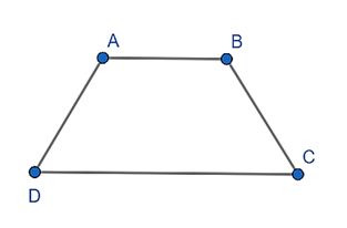Cho hình thang cân ABCD (AB // CD) có góc A = 3 góc D . Tính góc A, B, C, D. (ảnh 1)