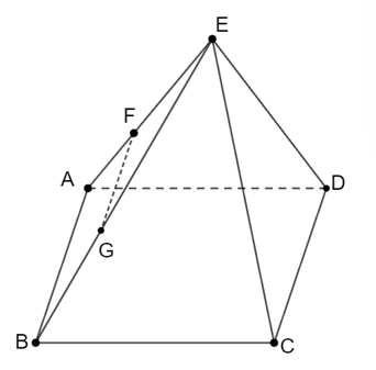 Cho hình bình hành ABCD và một điểm S không  nằm trên (ABCD, E và F là hai điểm trên SA; SB sao ch (ảnh 1)