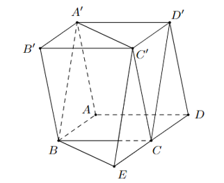 Cho hình hộp A′B′C′D′.ABCD. Ảnh của tam giác D′A′C′ qua phép chiếu song song lên mặt phẳng (ABCD) theo phương BA′ (ảnh 1)