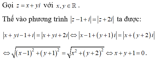 Trong mặt phẳng tọa độ Oxy, biết tập hợp điểm biểu diễn của số phức z thỏa mãn (ảnh 1)