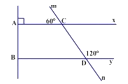 Cho hình vẽ sau:   a) Tính số đo dcx. b) Chứng tỏ hai tia Ax và By song song. c) Chứng tỏ By vuông góc với AB. (ảnh 1)
