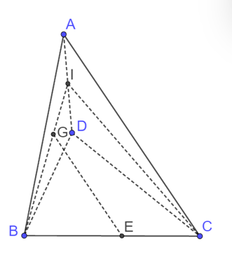 Cho tứ diện ABCD. Gọi G là trọng tâm tam giác ABD. Trên BC lấy điểm E sao cho EB = 2EC. Vị trí tương đối của EG và (ACD) là (ảnh 1)