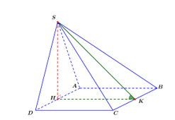 Cho hình chóp S.ABCD có đáy ABCD là hình chữ nhật, AB = 2a, AD = a, DSAD đều và nằm trong mặt phẳng vuông góc với mặt đá (ảnh 1)