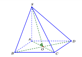 Cho hình chóp S.ABCD có đáy ABCD là hình vuông cạnh a, SA vuông góc với mặt đáy và   SA= a căn 6/6. Khi đó số đo của góc phẳng nhị diện [S, BD, A] là (ảnh 1)