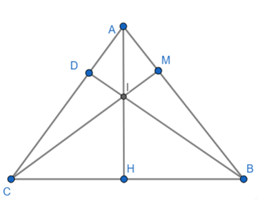 Cho tam giác ABC có đường cao AH và BD cắt nhau tại I. a) Chứng minh 4 điểm C, D, I, H cùng thuộc 1 đường tròn. b) Chứng minh 4 điểm A, B, H, D cùng thuộc 1 đường tròn.  (ảnh 1)