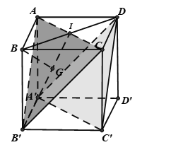 Cho hình lập phương ABCD.A'B'C'D' cạnh a. Khoảng cách giữa (ACB') và (DA'C') bằng (ảnh 1)