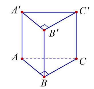 Cho khối lăng trụ đứng ABC.A’B’C’ có đáy ABC là tam giác vuông tại B, AB = 3a và BC = 4a. Gọi M là trung điểm của B’C’ (ảnh 1)