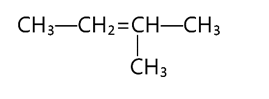 Alkene sau có tên gọi là   A. 2-methylbut-2-ene.		 B. 3-methylbut-2-ene. C. 2-metybut-3-ene.	 (ảnh 1)