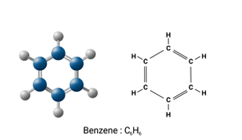 Số nguyên tử carbon và hydrogen trong benzene lần lượt là: A. 12 và 6.	 B. 6 và 6.	 C. 6 và 12.	  (ảnh 1)