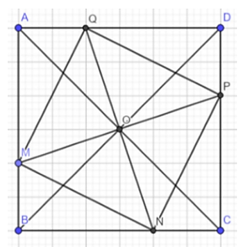 Cho hình bình hành ABCD, hai đường chéo cắt nhau ở O. Hai đường thẳng d1 và d2 (ảnh 1)