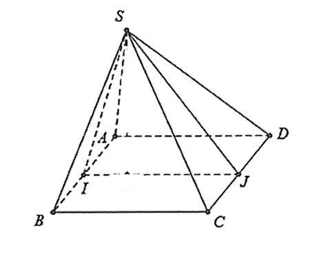 Cho hình chóp S.ABCD có đáy là hình vuông cạnh  (ảnh 1)