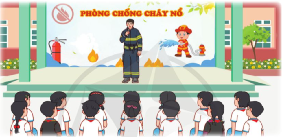 - Nghe phổ biến những quy định phòng chống ho hoạn trong trường học. - Đề xuất những việc làm phù hợp để phòng chống hoà hoạn trong trường học. (ảnh 1)