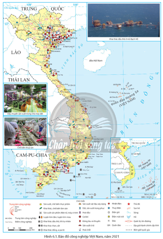 Dựa vào Bản đồ hành chính Việt Nam và hình 6.1, hãy: (ảnh 1)