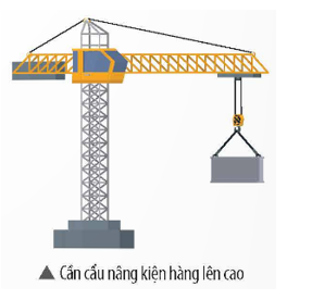 Cần cẩu được dùng để nâng các kiện hàng từ dưới thấp lên cao hoặc bốc dỡ các kiện hàng từ trên cao xuống vị trí thấp hơ (ảnh 1)