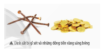 Trong cuộc sống, ta thường thấy những kim loại như sắt, đồng bị gỉ sét, mất vẻ sáng bóng khi để lâu trong không khí. (ảnh 1)