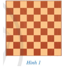 Một bàn cờ vua có dạng hình vuông gồm 64 ô vuông nhỏ (Hình 1).    (ảnh 1)