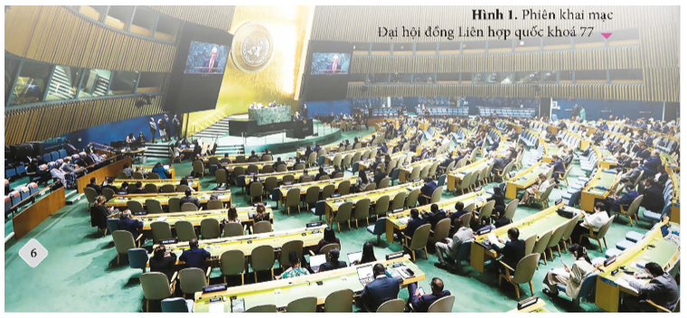 Hình dưới đây là phiên khai mạc Đại hội đồng Liên hợp quốc khoá 77 vào ngày 13-9-2022 tại Niu Oóc (Mỹ (ảnh 1)