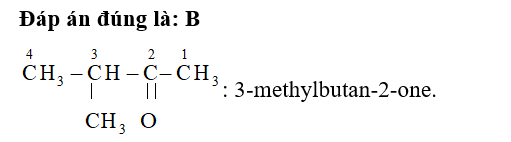 Cho hợp chất carbonyl có công thức cấu tạo sau:   Tên theo danh pháp thay thế  (ảnh 2)