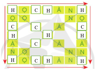 Trò chơi ô chữ:  Tìm từ bí ẩn  Chọn chữ cái H hoặc C thay vào vị trí mỗi bông hoa trong (ảnh 2)