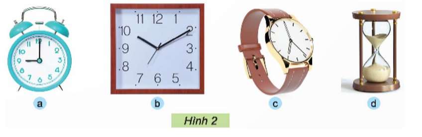 Em hãy quan sát và nêu sự khác nhau về kiểu dáng, màu sắc của những chiếc đồng hồ (ảnh 1)