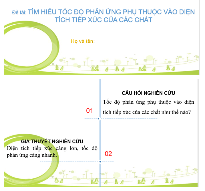 Sau khi hoàn thành báo cáo (ở phần Luyện tập trên), em hãy thiết kế bài thuyết trình dưới dạng các slide (ảnh 1)