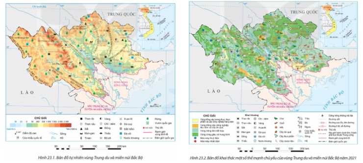 Dựa vào thông tin mục 2 và hình 23.1, 23.2, hãy:  - Chứng minh thế mạnh về thủy điện của vùng Trung du và miền núi Bắc Bộ. (ảnh 1)