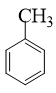 Công thức của toluene (hay methylbenzene) là  (ảnh 1)
