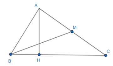 Cho tam giác ABC vuông tại A có AH là đường cao chia cạnh huyền BC thành hai đoạn BH = 4cm; HC = 6cm (ảnh 1)