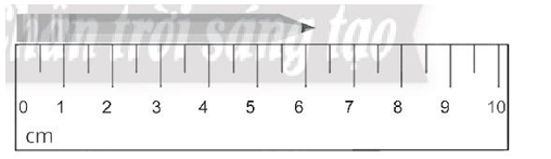 Hãy xác định số đo chiều dài của cây bút chì trong hình dưới đây: (ảnh 1)
