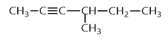 Alkyne dưới đây có tên gọi là  A. 3-methylpent-2-yne.                                   (ảnh 1)