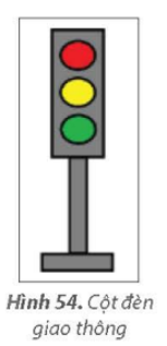 Để vẽ cột đèn giao thông như Hình 54, em cần sử dụng những công cụ nào?   (ảnh 1)