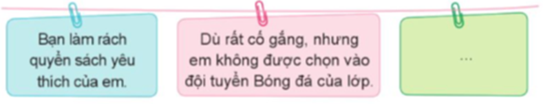 - Nêu các tình huống cần kiểm soát bản thân. - Chia sẻ về những tình huống mà em đã kiểm soát được cảm xúc. (ảnh 1)