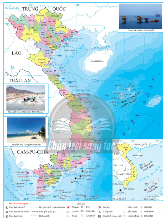 Dựa vào hình 23.3 và thông tin trong bài, hãy trình bày nội dung phát triển tổng hợp các ngành kinh tế biển, đảo ở nước ta. (ảnh 1)